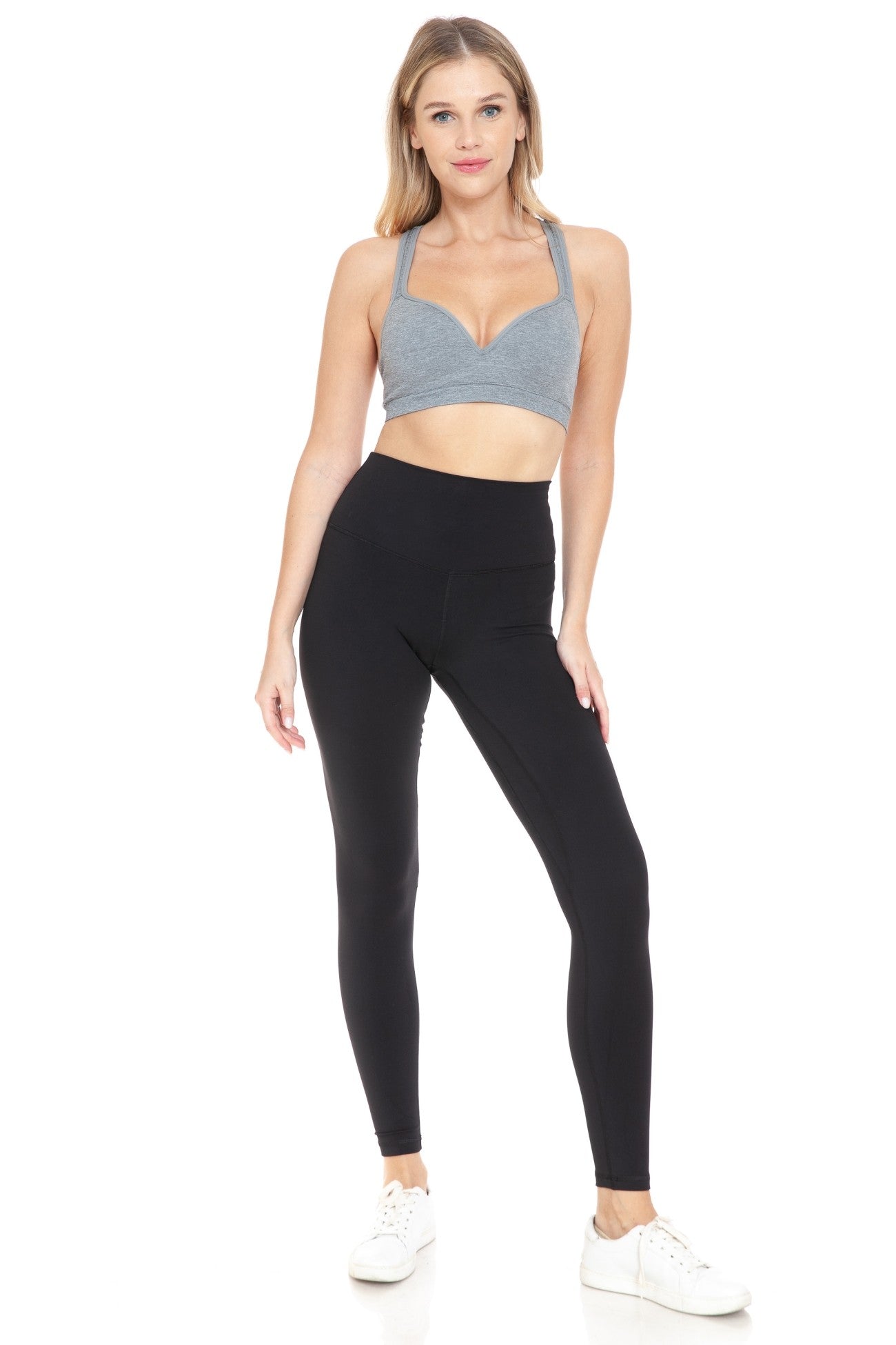 Solid Nylon Active Leggings 28' lenght