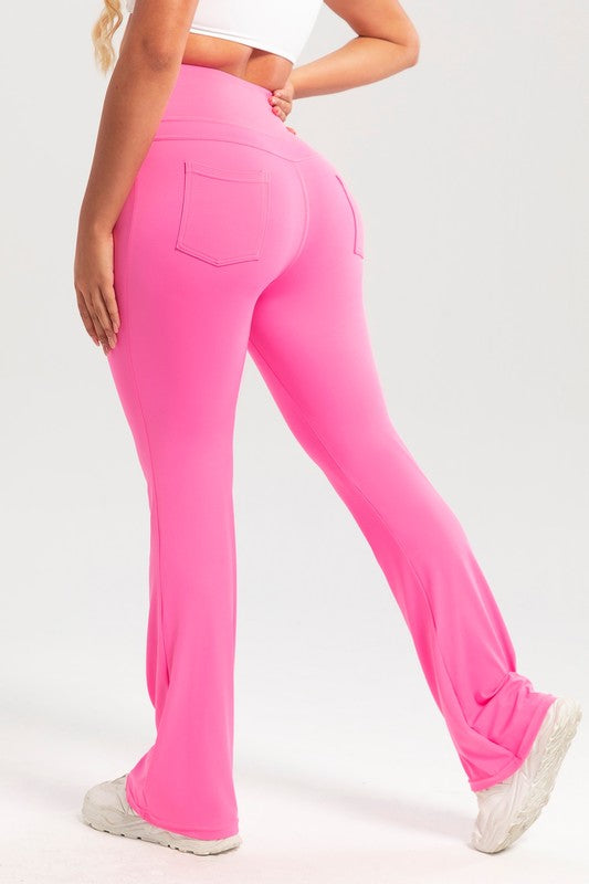 Butter Soft Flare Leggings With Back Pockets