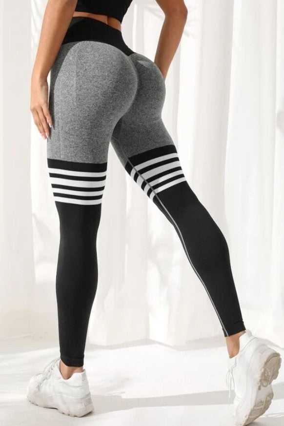 Striped Butt Lifting Workout Legging
