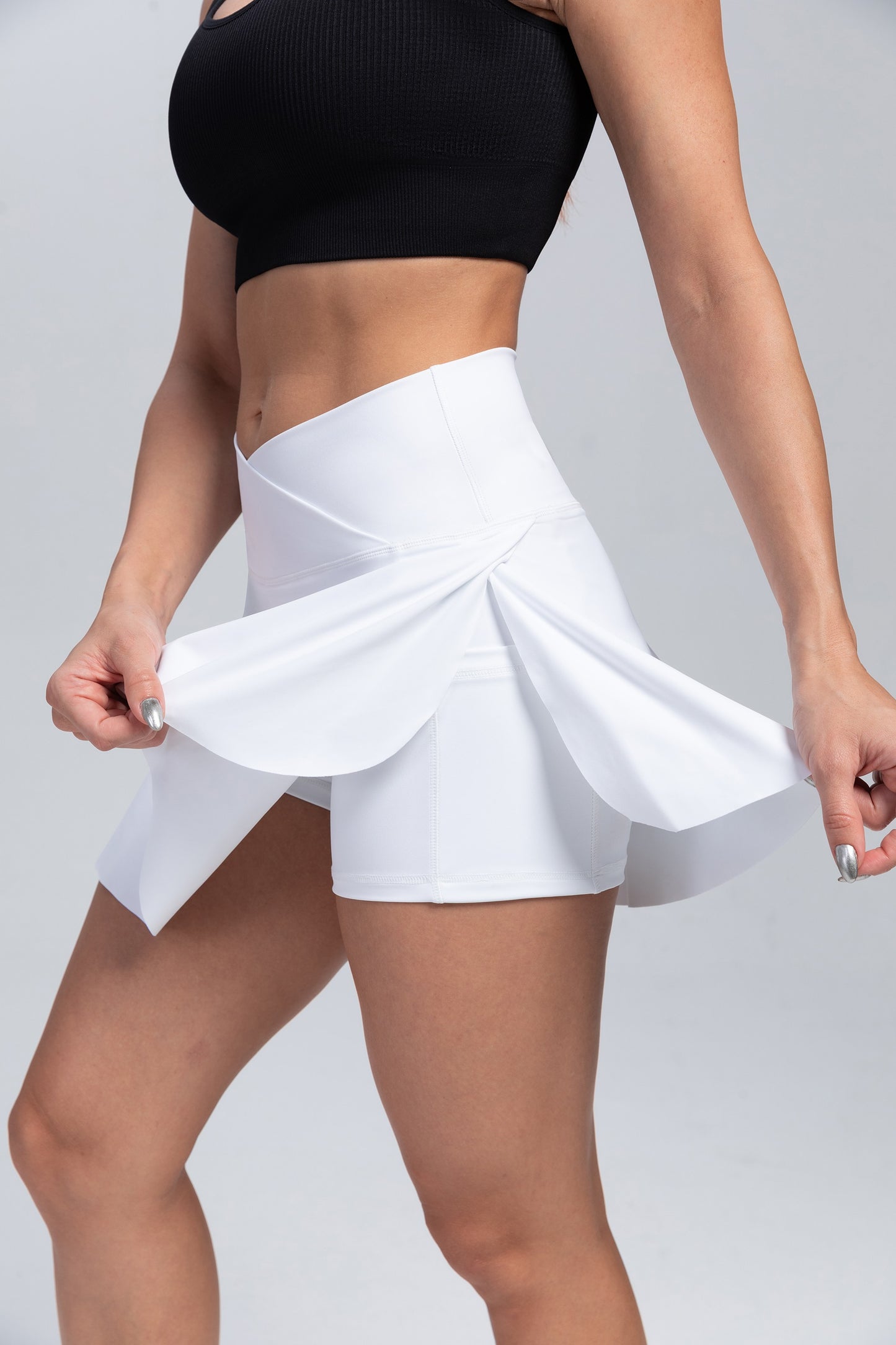 V Waist Golf Tennis Skirt W/inner Short & Pocket